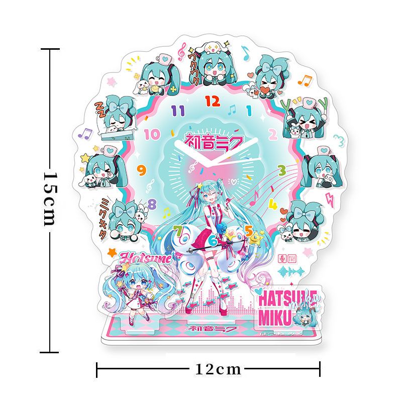 Event Support - Hatsune Miku Anime Acryl-Uhrständer Desktop-Dekoration Kreatives