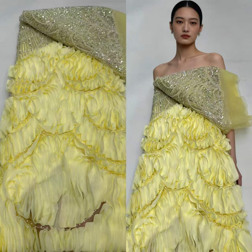 Glitter Tablecloth - Luxuriöser Afrikanischer Pailletten-Spitzenstoff Hochwertige 2026 Schwere
