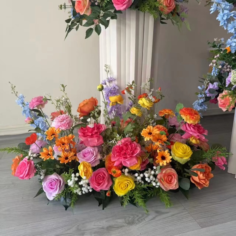 Weiße und grüne Blumenstreifen – Dessert Table Backdrop Bewertung und Preis