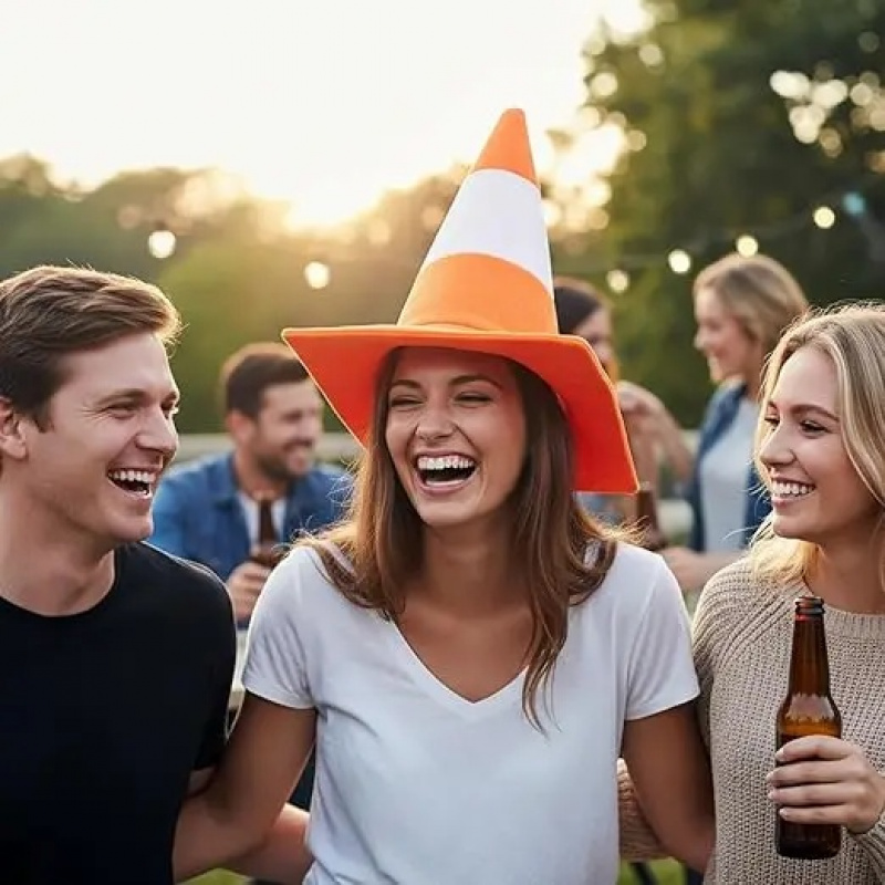 Faltbarer Verkehrskegel-Themen – Party Hat Cone Bewertung und Preis