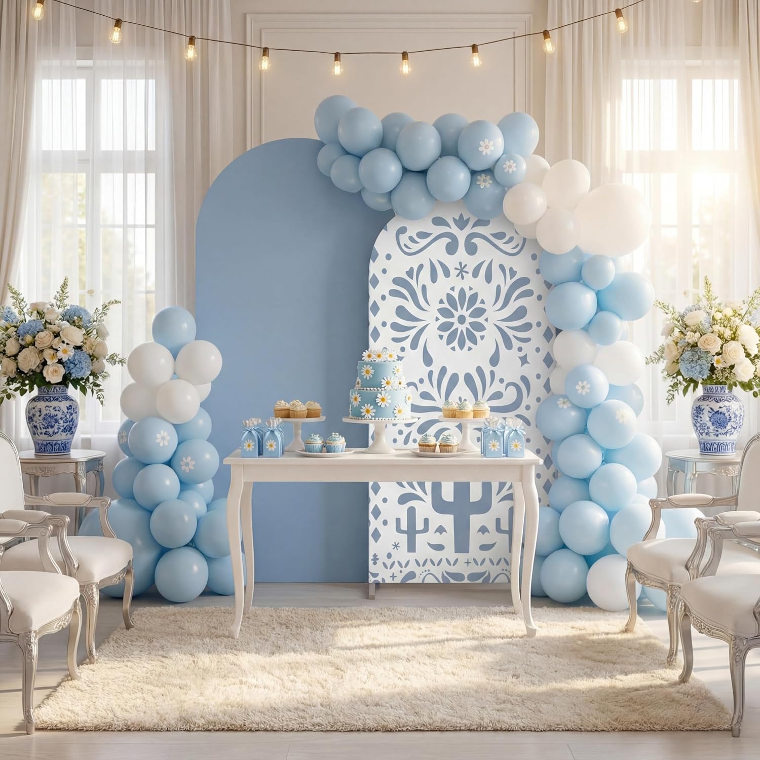 Maßgefertigter 2-seitiger Mexi – Dessert Table Backdrop Bewertung und Preis
