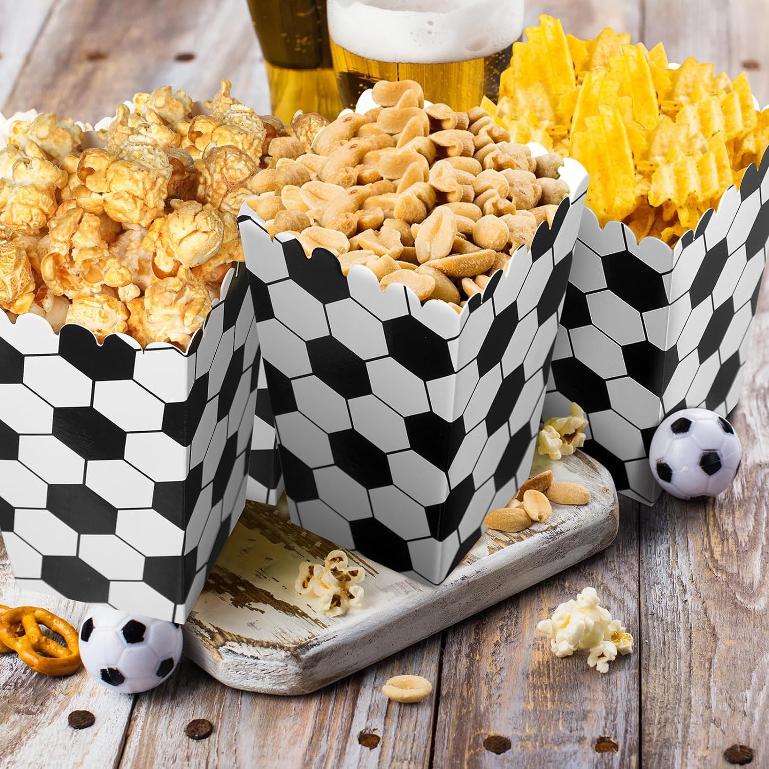 6/18 Stück Fußball-Popcorn-Box – Event Party Box Bewertung und Preis